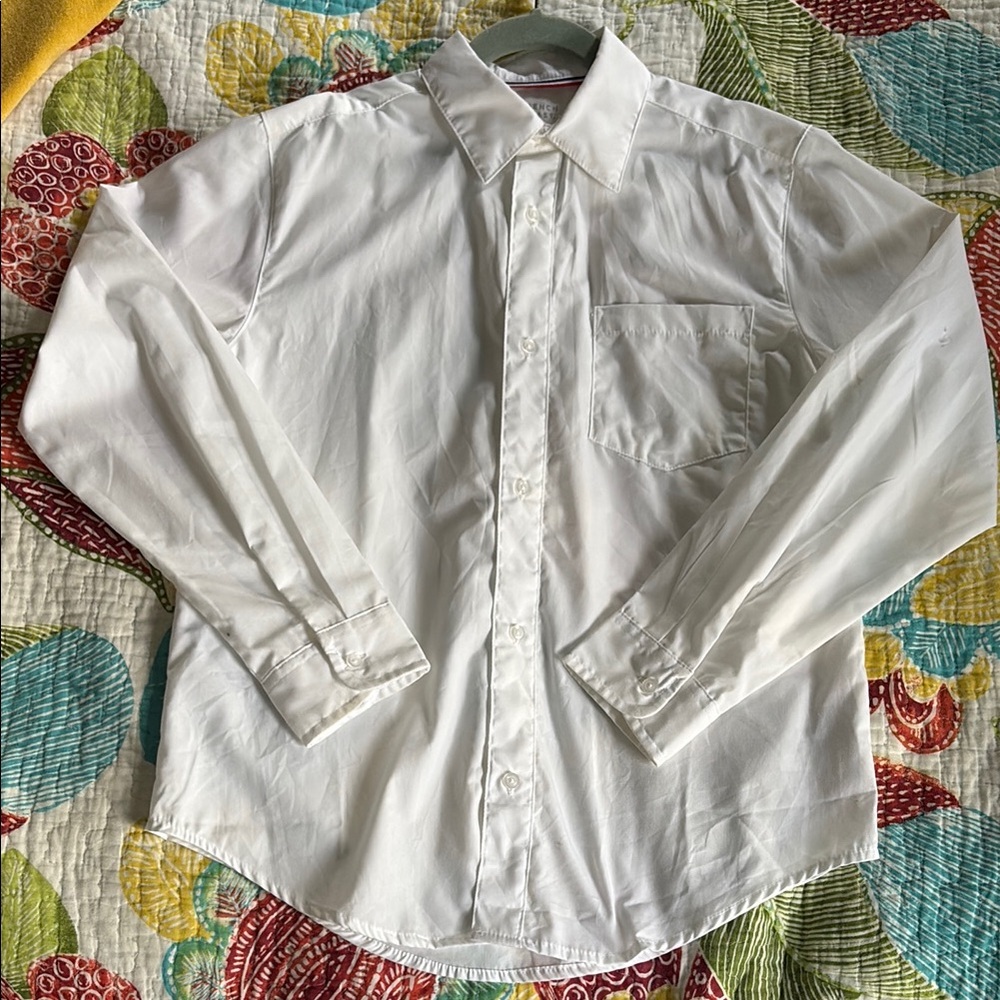 French Toast White Button Down Shirt